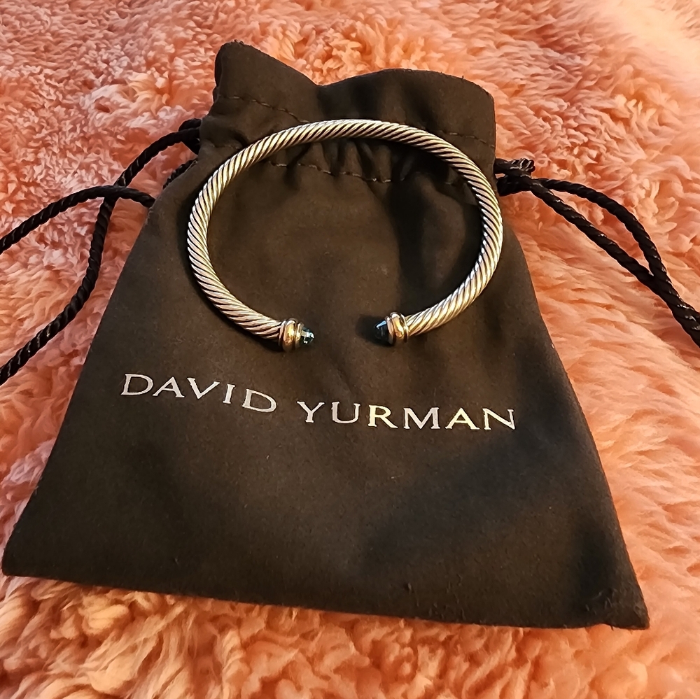 Brand New David Yurman Blue Topaz Bracelet Size Small 4mm